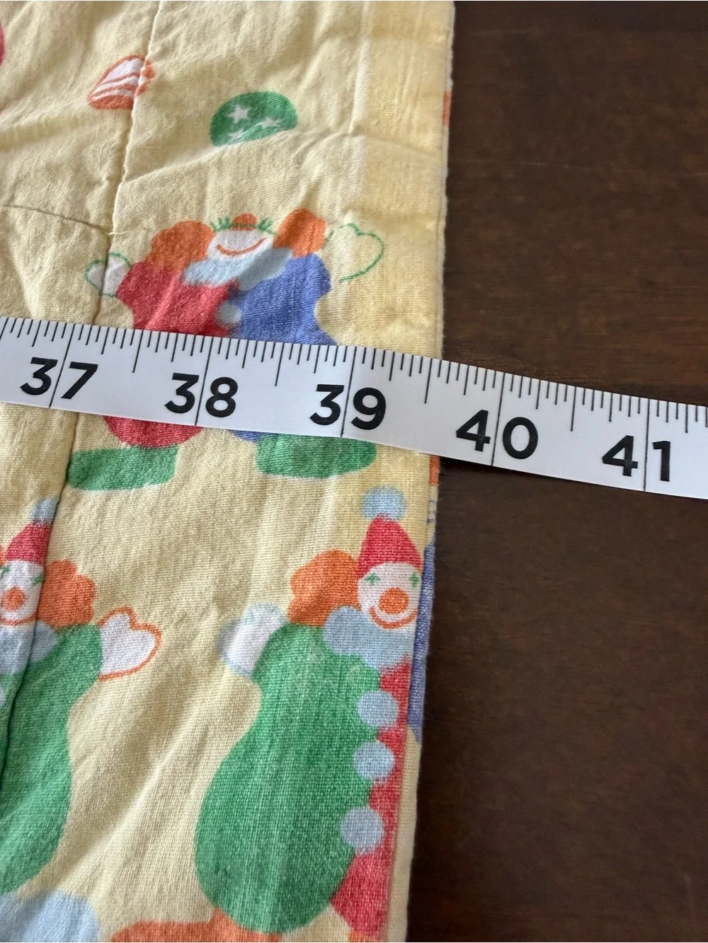 Vintage Clown Baby Quilt Nursery Crib Blanket Lap Quilt 29x39 Circus Theme